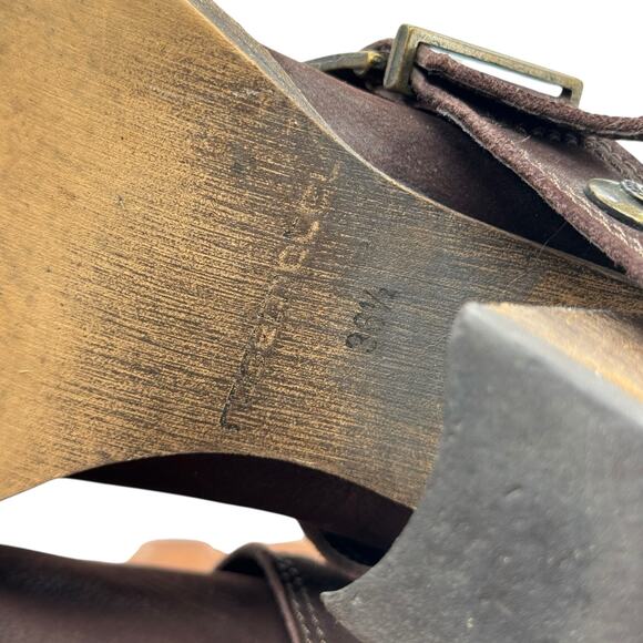 Rosemetal Slouchy Western Harness Boot 36.5 Women's Tall Brown Cowgirl Steampunk - Picture 12 of 16